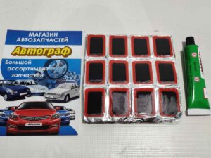 Латка камерная  Red Sun (48шт) прямоуг+клей (шт.)